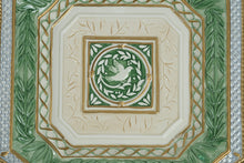 Load image into Gallery viewer, Fitz & Floyd Classics Gregorian Collection 9.5” Square “Canope” Plate – Handcrafted Ceramic with Dove Motif & Gold Trim