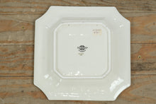 Load image into Gallery viewer, Fitz & Floyd Classics Gregorian Collection 9.5” Square “Canope” Plate – Handcrafted Ceramic with Dove Motif & Gold Trim