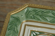 Load image into Gallery viewer, Fitz & Floyd Classics Georgian Collection 5.75β Pedestal Compote Dish β Handcrafted Ceramic with Tree Motif & Gold Trim