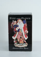 Load image into Gallery viewer, Fitz and Floyd Americana Santa Figurine – “Stars and Stripes Forever” – Model 19/2050 – Original Box