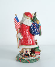Load image into Gallery viewer, Fitz and Floyd Americana Santa Figurine – “Stars and Stripes Forever” – Model 19/2050 – Original Box