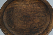 Load image into Gallery viewer, Fitz and Floyd Hand-Carved Wooden Pedestal Stand – Rustic Decorative Display Riser