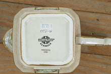 Load image into Gallery viewer, Fitz and Floyd Classics Gregorian Collection Gravy Boat – Handcrafted Porcelain with Green & Gold Accents