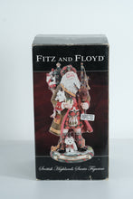 Load image into Gallery viewer, Fitz and Floyd Scottish Highlands Santa Figurine – “Highland Holiday” – Model 19/2051 – Original Box