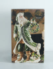 Load image into Gallery viewer, Fitz and Floyd Winter Garden Santa Figurine – Original Box – Hand-Painted Holiday Collectible