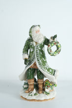 Load image into Gallery viewer, Fitz and Floyd Winter Garden Santa Figurine – Original Box – Hand-Painted Holiday Collectible
