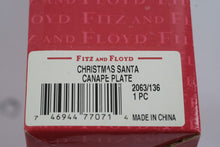 Load image into Gallery viewer, Fitz and Floyd Christmas Santa Canape Plate 2063 136 Ceramic Serving Dish Boxed