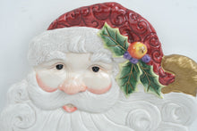 Load image into Gallery viewer, Fitz and Floyd Christmas Santa Canape Plate 2063 136 Ceramic Serving Dish Boxed