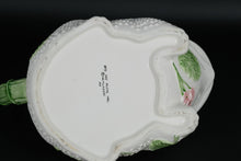 Load image into Gallery viewer, 1986 Fitz and Floyd Frog Teapot – Hand-Painted Ceramic with Floral & Lily Pad Detail (Lid Missing)