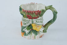 Load image into Gallery viewer, Fitz and Floyd Herb Garden Coffee Mug Rosemary Sage Basil Parsley Ceramic