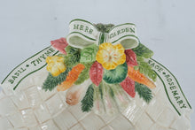 Load image into Gallery viewer, Fitz and Floyd Classics Herb Garden Vegetable Basket Serving Bowl Centerpiece