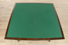 Load image into Gallery viewer, Mahogany Flip Top Game Table with Inlaid Border and Felt Playing Surface