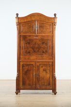 Load image into Gallery viewer, Rare Antique Flamed European Secretary Desk