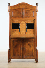 Load image into Gallery viewer, Rare Antique Flamed European Secretary Desk
