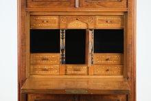 Load image into Gallery viewer, Rare Antique Flamed European Secretary Desk