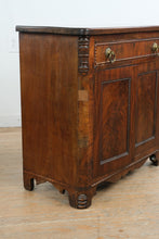 Load image into Gallery viewer, Antique Mahogany Wash Cabinet with Paneled Doors and Beaded Trim