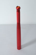 Load image into Gallery viewer, Red Aluminum LED Flashlight – Baseball Bat Style Torch with Wrist Strap