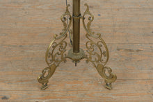 Load image into Gallery viewer, Antique Brass Bridge Floor Lamp With Marble Table Oil Lamp Style 70 Inch
