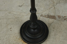 Load image into Gallery viewer, Traditional Black Floor Lamp With Tapered Fabric Shade