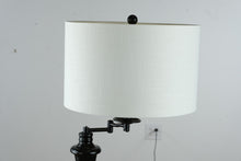 Load image into Gallery viewer, JONATHAN Y “Cora” 60" Floor Lamp with Glass Side Table – Metal/Glass LED (2 Available – While Supplies Last)