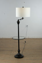 Load image into Gallery viewer, JONATHAN Y “Cora” 60" Floor Lamp with Glass Side Table – Metal/Glass LED (2 Available – While Supplies Last)