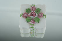 Load image into Gallery viewer, Lefton China Hand-Painted Porcelain Trinket Box – Pink Rose Floral Design