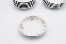 Load image into Gallery viewer, Crown Liara Bavaria China Pink Floral Gold Trim Dinnerware Set 66 Pieces