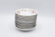 Load image into Gallery viewer, Crown Liara Bavaria China Pink Floral Gold Trim Dinnerware Set 66 Pieces