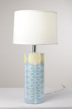 Load image into Gallery viewer, Jill Rosenwald Cylinder Stemmed Floral Lamp