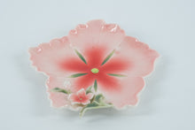 Load image into Gallery viewer, Two’s Company Hand-Painted Ceramic Flower Dish – Pink Hibiscus Trinket Tray