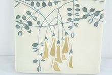 Load image into Gallery viewer, Motawi Tileworks Flora Flowering Vines Ceramic Art Tile Trivet 6 Inch Ann Arbor Michigan