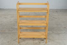 Load image into Gallery viewer, Vintage Folding Wood Three-Tier Bookshelf