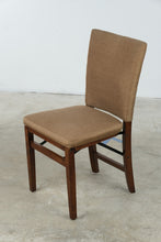 Load image into Gallery viewer, Contemporary Upholstered Folding Dining Chair with Walnut Finish Wood Frame