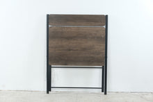 Load image into Gallery viewer, Megan Brown Wood Top Folding Computer Desk with Shelf