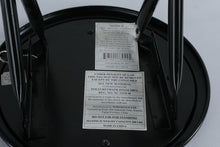 Load image into Gallery viewer, Black Folding Padded Stool Metal Frame Portable Seat 12 5 x 18 5