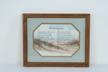 Load image into Gallery viewer, Vintage 1984 Footprints of God Gail Brown Christian Framed Poem Wall Art