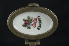 Load image into Gallery viewer, Boyds Bears Porcelain Trinket Box Oval Hinged Forever Theme Mini