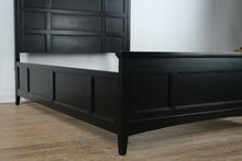 Load image into Gallery viewer, Fortune Black Full Size Panel Bed