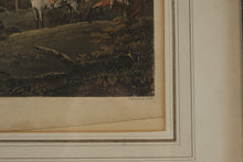 Load image into Gallery viewer, Antique D Wolstenholme Morning Fox Hunt Engraving Framed Equestrian Print