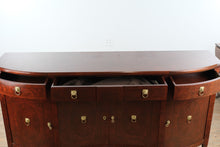 Load image into Gallery viewer, Francesco Molon Giemme Stile Italian Burl Wood Bowfront Sideboard Buffet