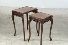Load image into Gallery viewer, Pair of French Provincial Style Inlaid Nesting Tables