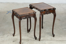 Load image into Gallery viewer, Pair of French Provincial Style Inlaid Nesting Tables