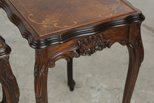 Load image into Gallery viewer, Pair of French Provincial Style Inlaid Nesting Tables