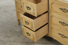 Load image into Gallery viewer, Vintage French Provincial Nine-Drawer Triple Dresser in Antique Cream