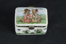 Load image into Gallery viewer, Boyds Bears Friends Forever Porcelain Trinket Box Hinged Lid Miniature