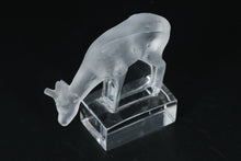 Load image into Gallery viewer, Lalique France “Spotted Deer Grazing” Frosted Crystal Figurine
