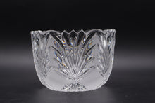 Load image into Gallery viewer, Cut Crystal Fan Pattern Scalloped Rim Bowl 5 5 Inch