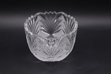 Load image into Gallery viewer, Cut Crystal Fan Pattern Scalloped Rim Bowl 5 5 Inch