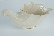 Load image into Gallery viewer, Lenox Fruits of Life Cornucopia – Fine Ivory China Centerpiece w/ 24K Gold Trim