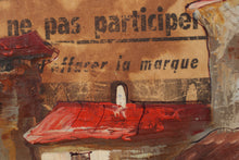 Load image into Gallery viewer, Garcons En Attente - Painting on 1968 French Newspaper